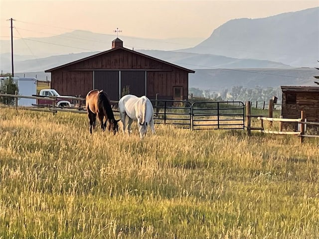 26395 County Road 33a, Steamboat Springs, CO 80487 - horse barn featuring a mountain view