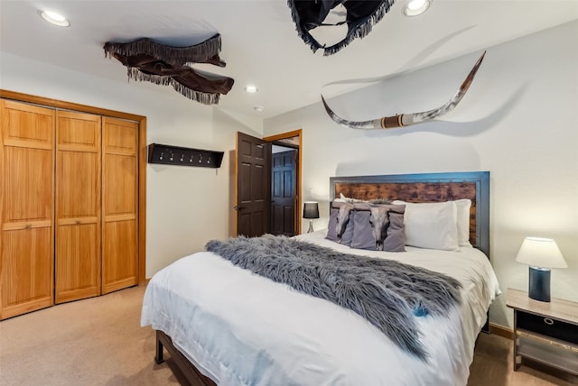 285 Davis Ct, Blue River, CO 80424 - bedroom featuring light colored carpet and recessed lighting