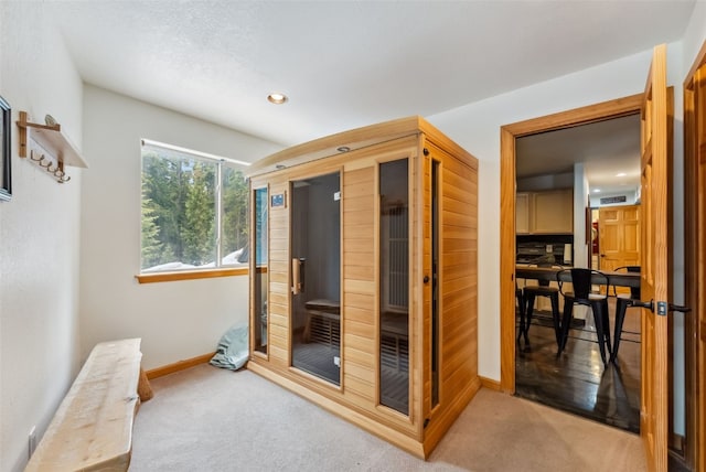 285 Davis Ct, Blue River, CO 80424 - sauna / steam room with recessed lighting, carpet floors, and baseboards
