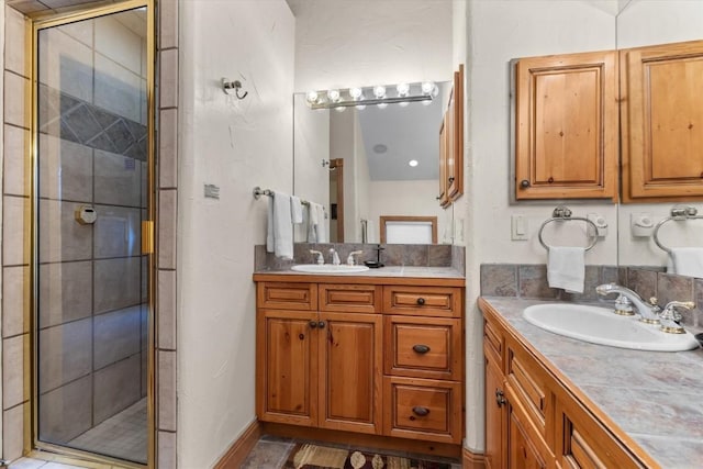 2743 Timber Ct Unit 3, Steamboat Springs, CO 80487 - bathroom featuring a stall shower and vanity