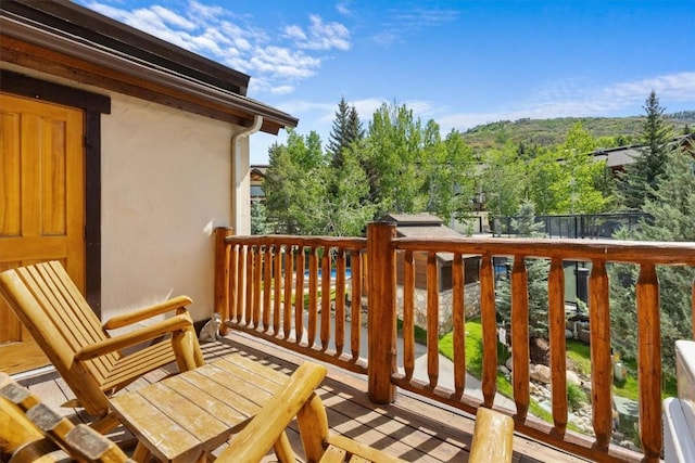 2743 Timber Ct Unit 3, Steamboat Springs, CO 80487 - wooden deck with outdoor dining area