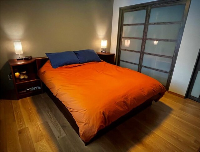 344 Illinois Gulch Rd Unit 201, Breckenridge, CO 80424 - bedroom with wood finished floors