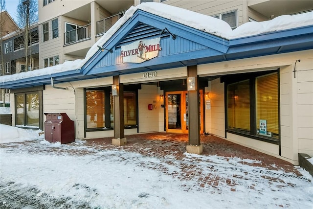 140 Ida Belle Dr Unit 8294, Dillon, CO 80435 - view of snow covered property entrance