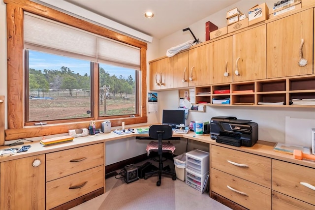 76 County Road 60b, Maybell, CO 81640 - office area featuring built in desk and plenty of natural light