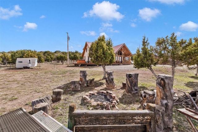 76 County Road 60b, Maybell, CO 81640 - view of yard featuring a wooden deck