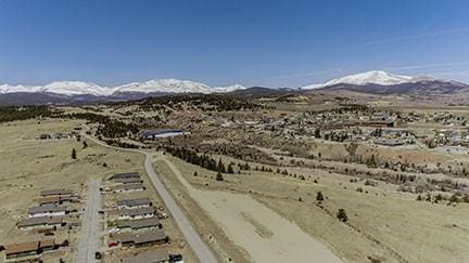 316 Stone Creek Dr, Fairplay, CO 80440 - birds eye view of property featuring a desert view and a mountain view