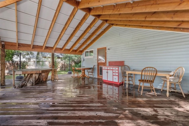 186 E Jefferson Ave, Hayden, CO 81639 - deck with outdoor dining area