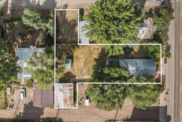 186 E Jefferson Ave, Hayden, CO 81639 - aerial overview of property's location featuring property parcel outlined