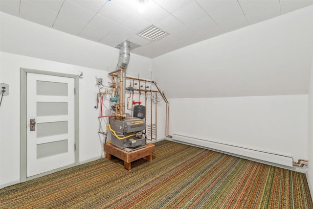 186 E Jefferson Ave, Hayden, CO 81639 - bonus room with carpet, baseboard heating, and a heating unit