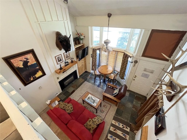 1920 Ski Time Square Dr Unit 208, Steamboat Springs, CO 80487 - living room with a fireplace
