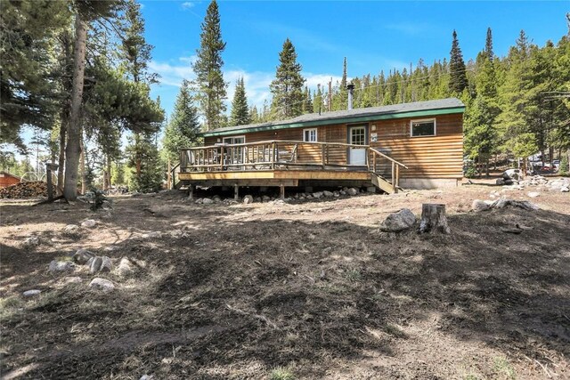 823 Gcr 8411, Tabernash, CO 80478 - rear view of property featuring a wooden deck