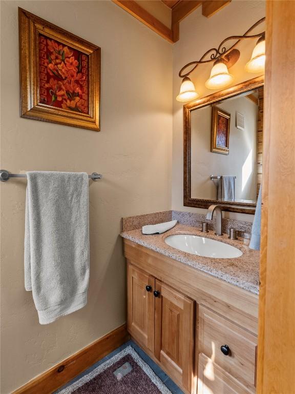 333 Camron Ln, Breckenridge, CO 80424 - bathroom featuring vanity and baseboards