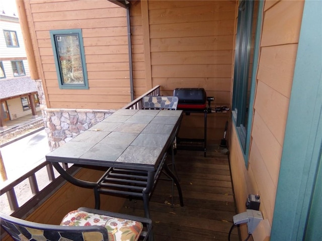 91 River Run Rd Unit 8122, Keystone, CO 80435 - wooden terrace featuring outdoor dining area