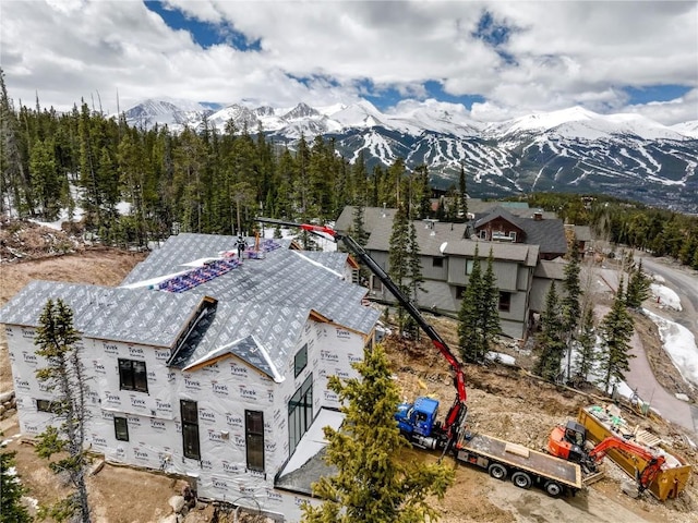 526 N Fuller Placer Rd, Breckenridge, CO 80424 - aerial view of a mountainous background