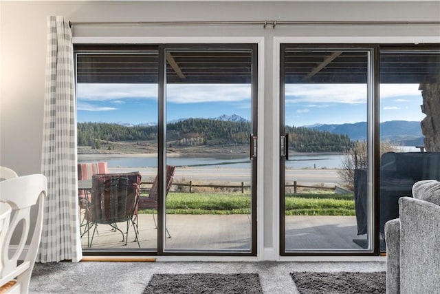 72 Corinthian Cir Unit 102, Dillon, CO 80435 - entryway featuring a water and mountain view
