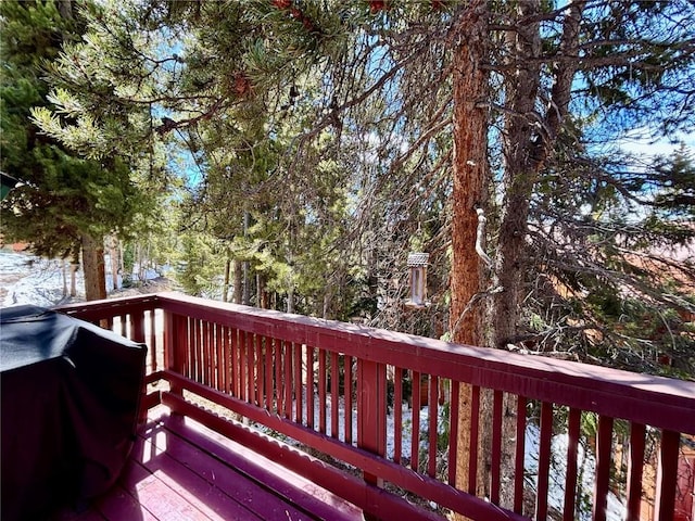 1310 Baldy Rd Unit D, Breckenridge, CO 80424 - wooden terrace featuring area for grilling