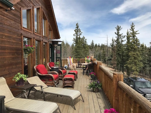 56 Apache Trl, Como, CO 80432 - view of wooden deck