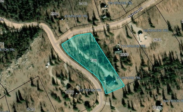 56 Apache Trl, Como, CO 80432 - aerial overview of property's location