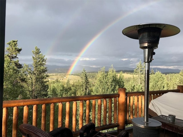56 Apache Trl, Como, CO 80432 - view of wooden deck