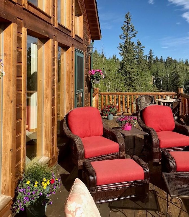 56 Apache Trl, Como, CO 80432 - view of wooden terrace