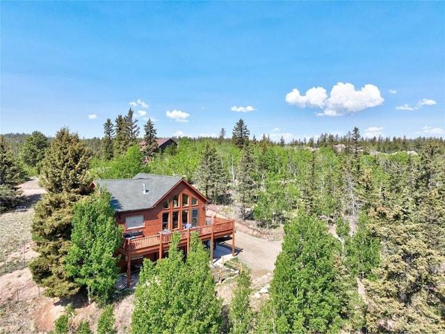 56 Apache Trl, Como, CO 80432 - aerial view of property and surrounding area with a forest