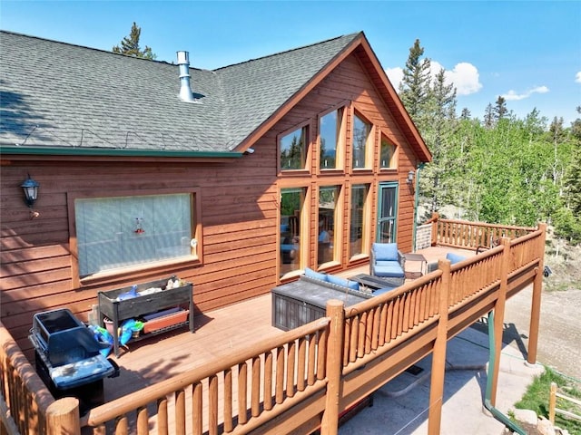 56 Apache Trl, Como, CO 80432 - deck featuring an outdoor living space