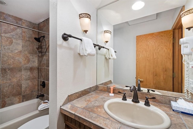 1207 W Keystone Rd Unit 2704, Keystone, CO 80435 - bathroom with toilet, vanity, and shower / tub combination