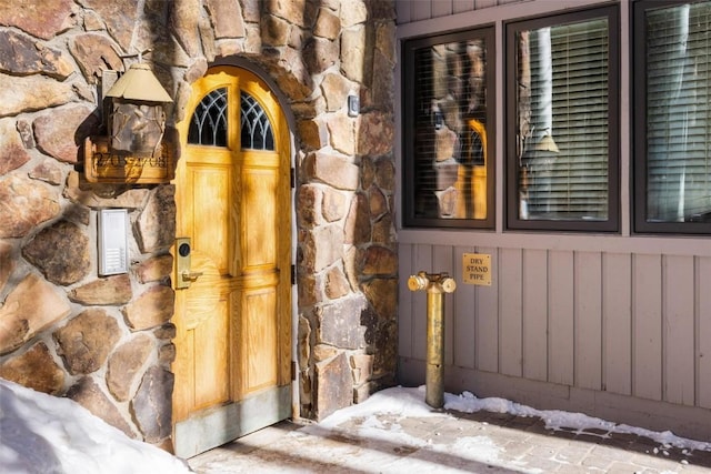 1207 W Keystone Rd Unit 2704, Keystone, CO 80435 - doorway to property with stone siding