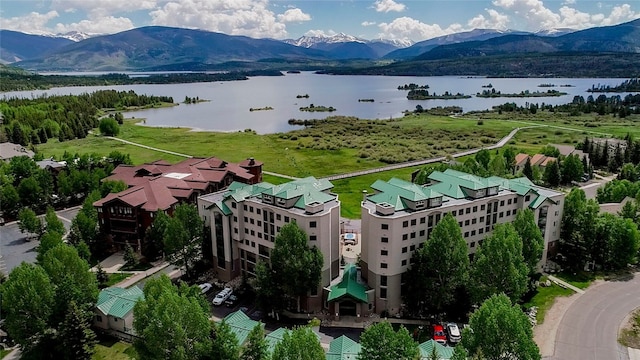 980 Lakepoint Dr Unit 404, Frisco, CO 80443 - bird's eye view of a water and mountain view