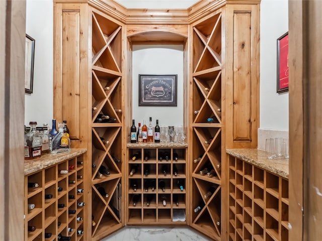 59 Mountain Bluebell Rd, Keystone, CO 80435 - wine area featuring marble finish flooring