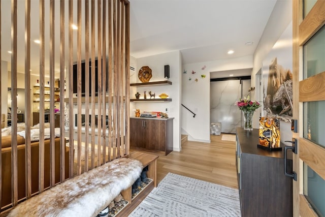 456 Forest Hills Dr, Breckenridge, CO 80424 - wine room featuring light wood-type flooring and baseboards