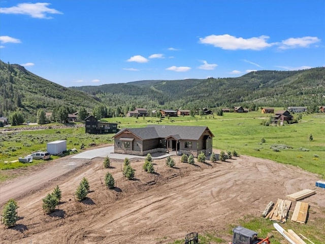 30350 Hostler Dr, Oak Creek, CO 80467 - bird's eye view of a mountainous background and a heavily wooded area