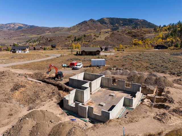 30350 Hostler Dr, Oak Creek, CO 80467 - aerial view of sparsely populated area featuring a mountain backdrop
