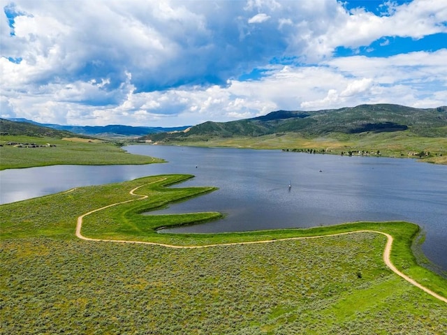 30350 Hostler Dr, Oak Creek, CO 80467 - water view featuring a mountainous background