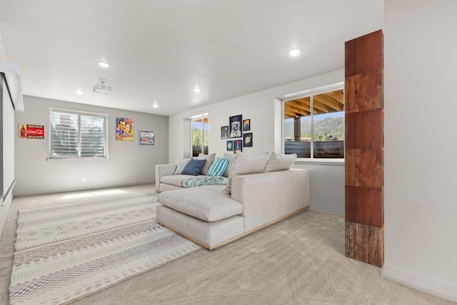 30350 Hostler Dr, Oak Creek, CO 80467 - living room featuring carpet and recessed lighting