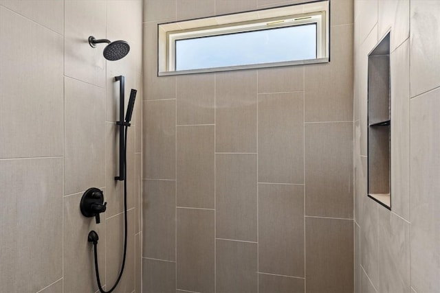 30350 Hostler Dr, Oak Creek, CO 80467 - bathroom featuring a tile shower and healthy amount of natural light