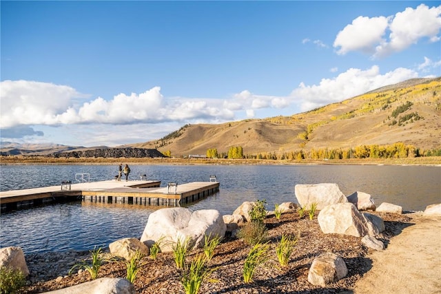 7 Moss Way, Silverthorne, CO 80498 - dock area with a water and mountain view