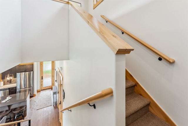 7 Moss Way, Silverthorne, CO 80498 - stairway with wood finished floors
