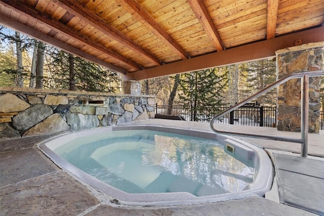 view of pool