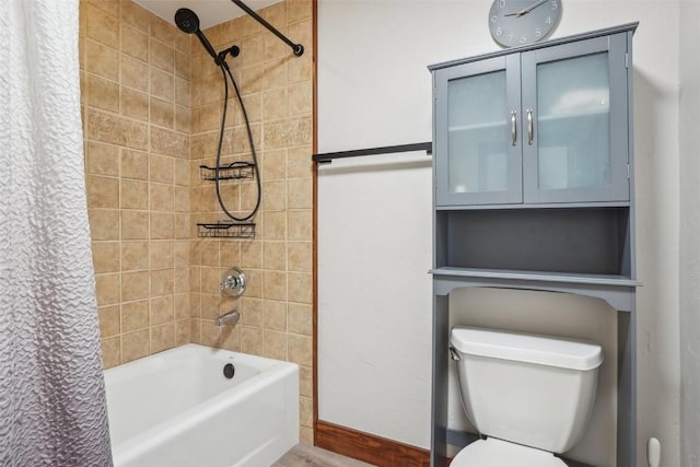 22787 US Highway 6 Unit 302, Keystone, CO 80435 - full bathroom with shower / bath combo, toilet, and baseboards