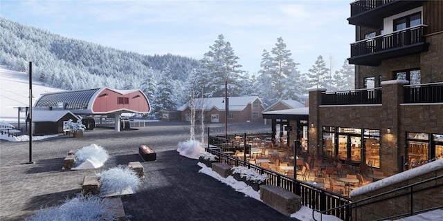 75 Hunki Dori Ct Unit E503, Keystone, CO 80435 - yard layered in snow with a mountain view