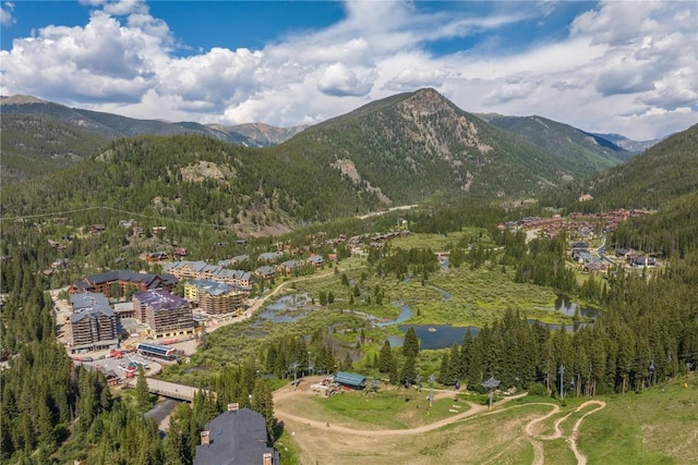 75 Hunki Dori Ct Unit E503, Keystone, CO 80435 - birds eye view of property featuring a water and mountain view