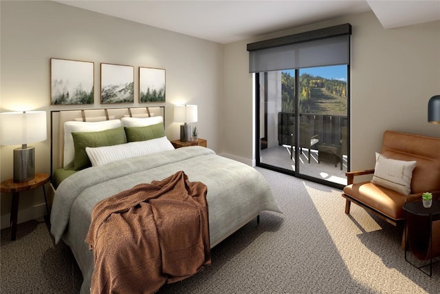 75 Hunki Dori Ct Unit E503, Keystone, CO 80435 - carpeted bedroom with baseboards and access to outside