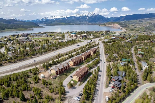 180 Evergreen Rd Unit 105, Dillon, CO 80435 - aerial view of property's location with a water and mountain view
