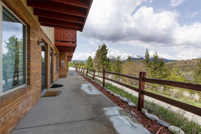 180 Evergreen Rd Unit 105, Dillon, CO 80435 - view of patio with a mountain view