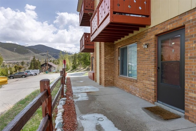 180 Evergreen Rd Unit 105, Dillon, CO 80435 - view of patio / terrace featuring a mountain view