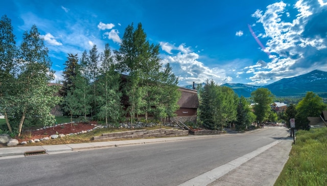 401 S Ridge St Unit 21, Breckenridge, CO 80424 - view of road with curbs and a mountain view