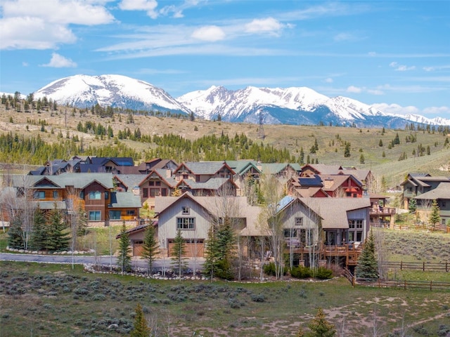 34 Snow Peak Ct, Dillon, CO 80435 - mountain view with nearby suburban area