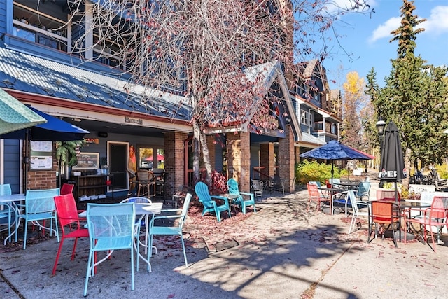 100 S Park Ave Unit E111, 112, Breckenridge, CO 80424 - view of patio with outdoor dining area