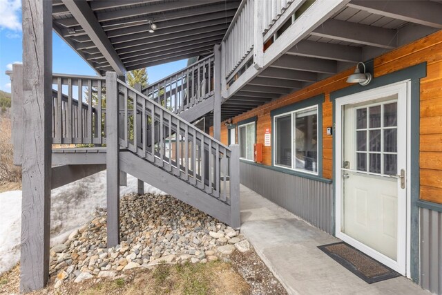 4192 State Highway 9 Unit 3, Breckenridge, CO 80424 - view of patio / terrace with stairway